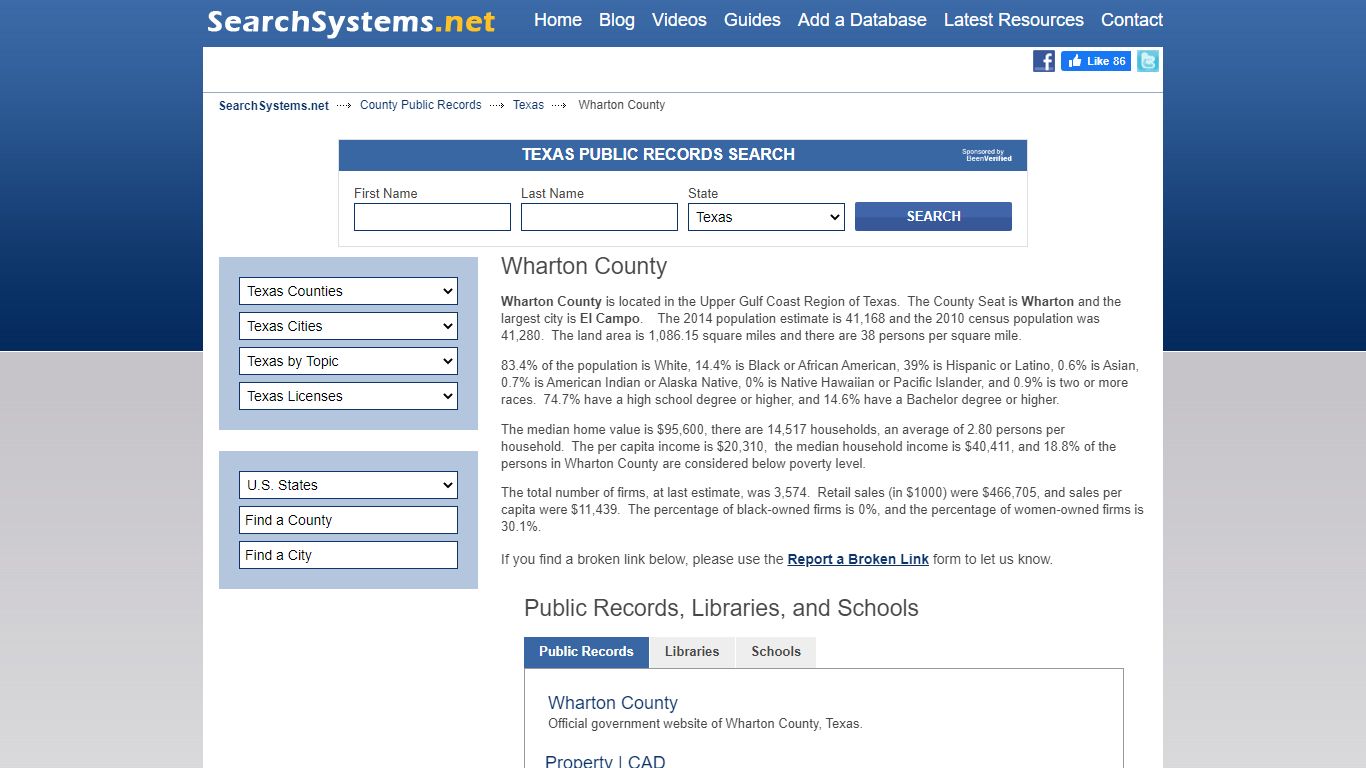 Wharton County Criminal and Public Records